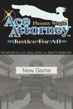 Phoenix Wright - Ace Attorney - Justice for All (USA) screen shot title